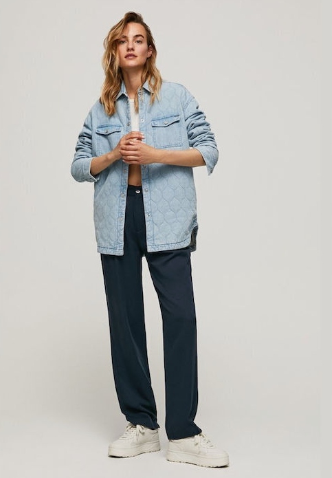 Pepe Jeans Dámská Modrá Přechodová Bunda Xs 2Z3D2_C*