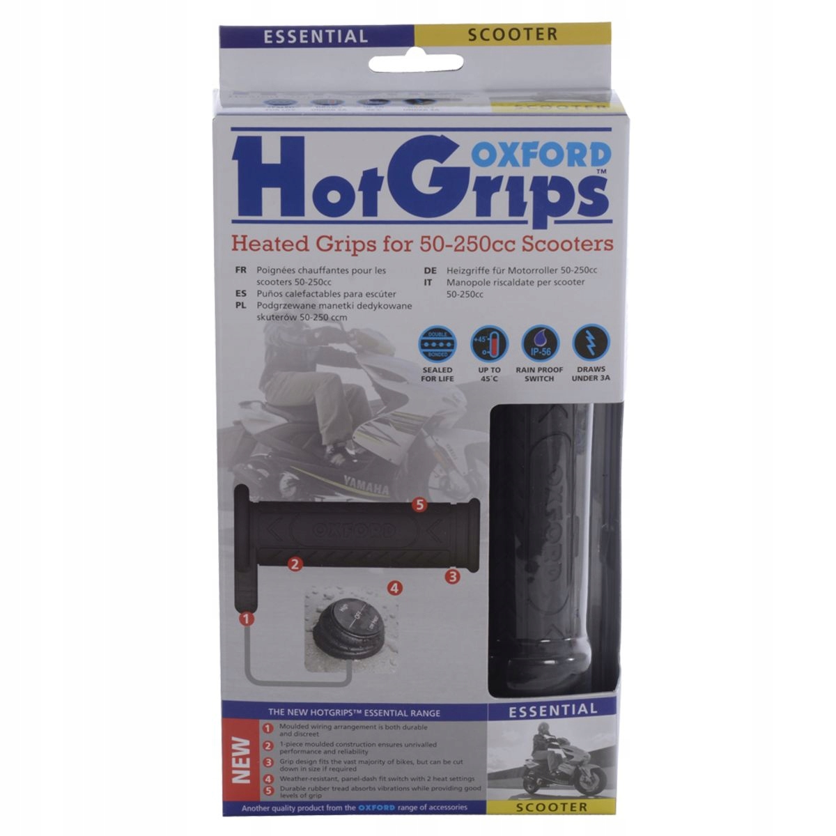 Manžety vyhrievané, priemer volantu 22 mm HotGrips E