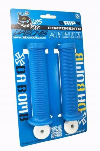 Chwyty Da Bomb Bonbons Bmx Niebieskie Z Kołnierzem Mtb Dirt Street Pump