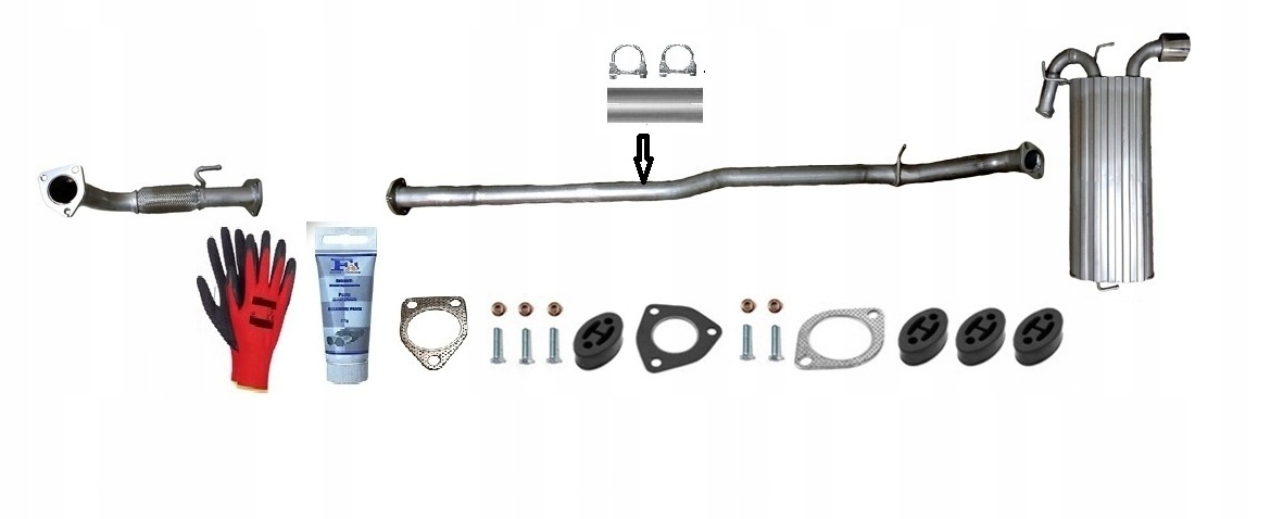 Opel Antara A 2.0CDTi 2006-12/2011 tlumič výfuku sada trubky bonus