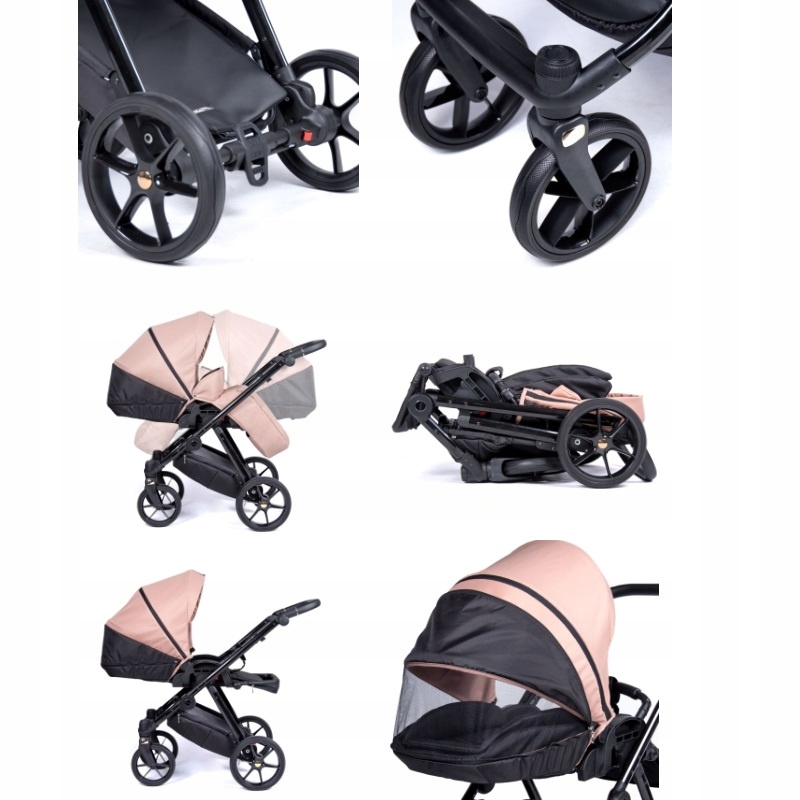 COLETTO AXISS WÓZEK GŁĘBOKO SPACEROWY 2W1 KOLOR AX-07 + ADAPTERY GRATIS ! Stelaż Aluminiowy