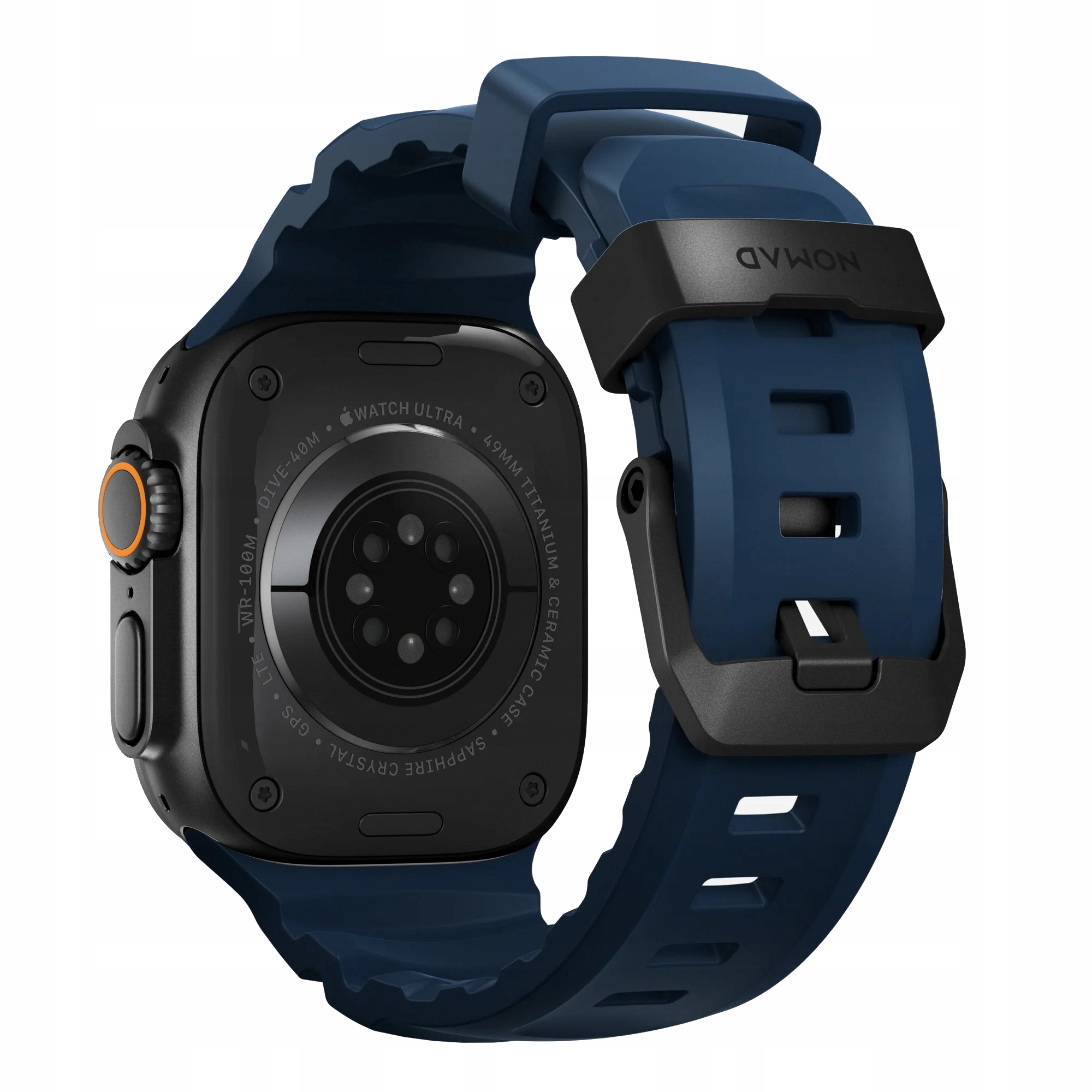 Pásik Nomad pre Apple Watch 4/5/6/7/8/9/SE 44/45 mm, materiál Kfm titán