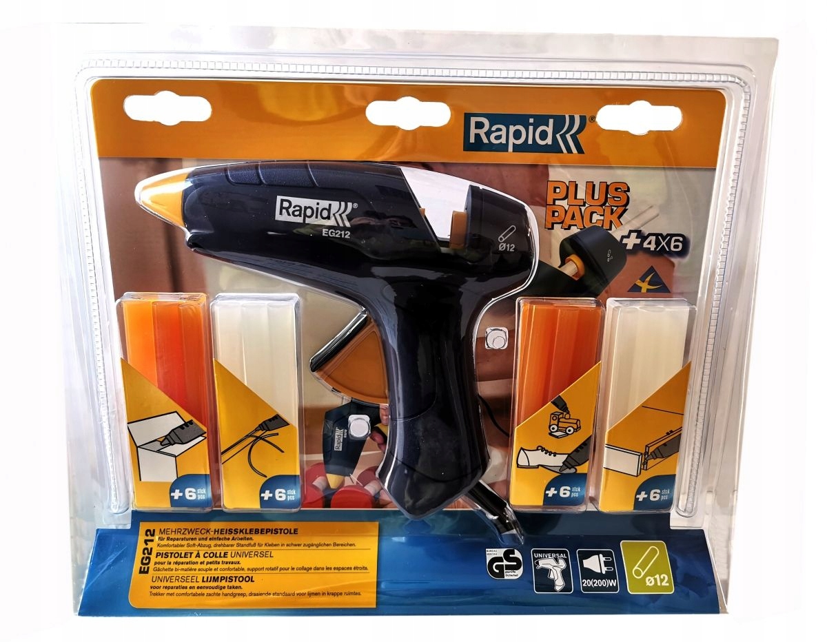 Pistolet do kleju na gorąco 12mm RAPID EG212 Rapid Marka Rapid