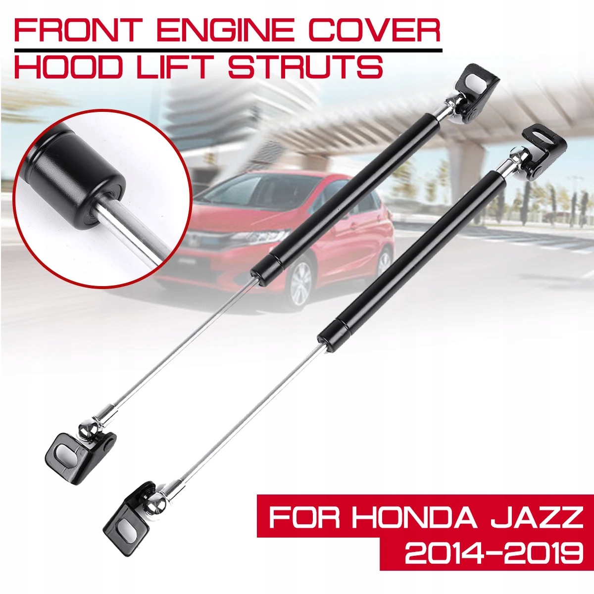 Front Engine Cover Hood Shock Lift Struts Bar For Honda For Jazz 201