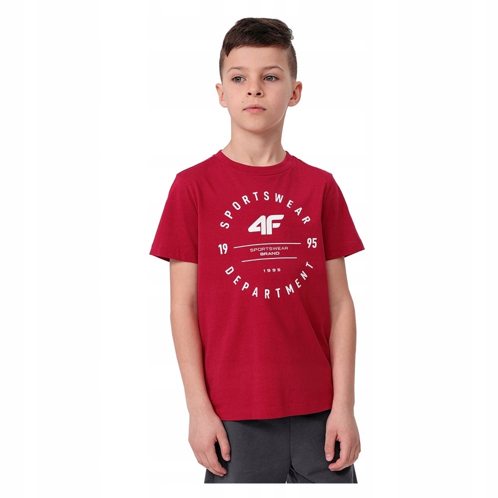 KOSZULKA CHŁOPIĘCA 4F T-SHIRT BAWEŁNA 122 Materiał dominujący bawełna