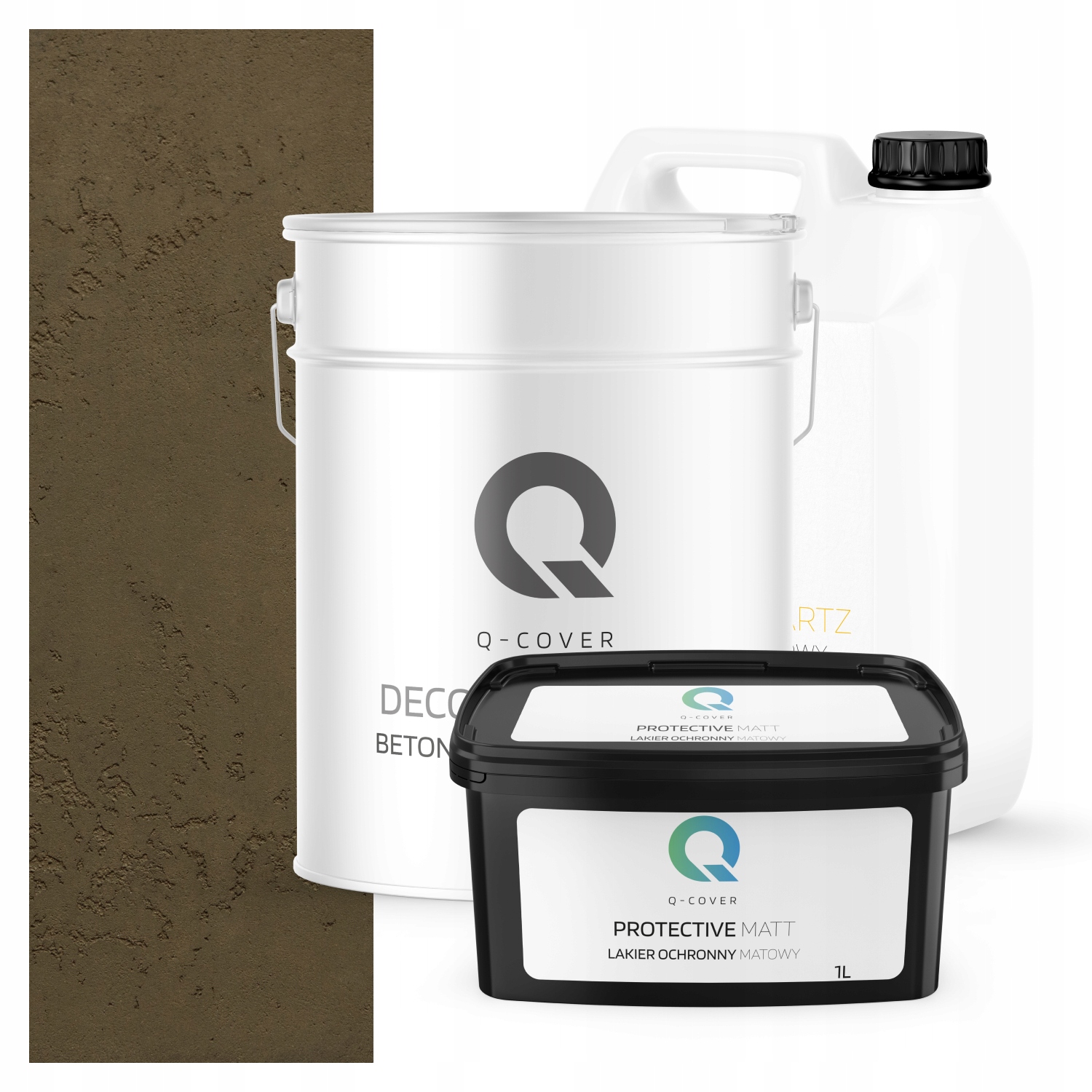 Architektonický Venkovní Beton Set Khaki Tmavý F456 19 kg 10 m2