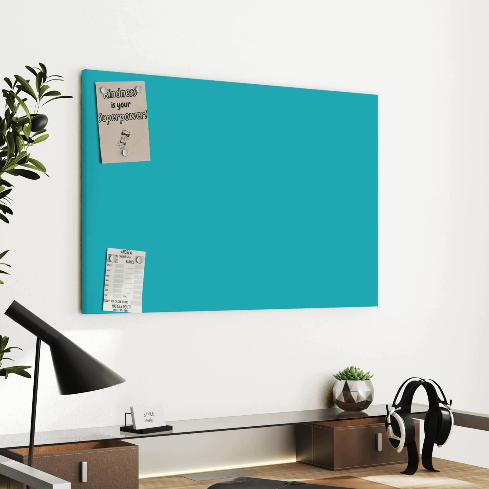 Magnetická tabule Tyrkysový Pozadí II 60 × 40 cm
