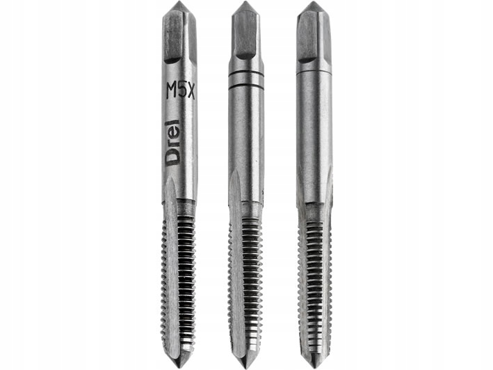 

Gwintowniki M5 x 0,8mm Zestaw 3 Szt