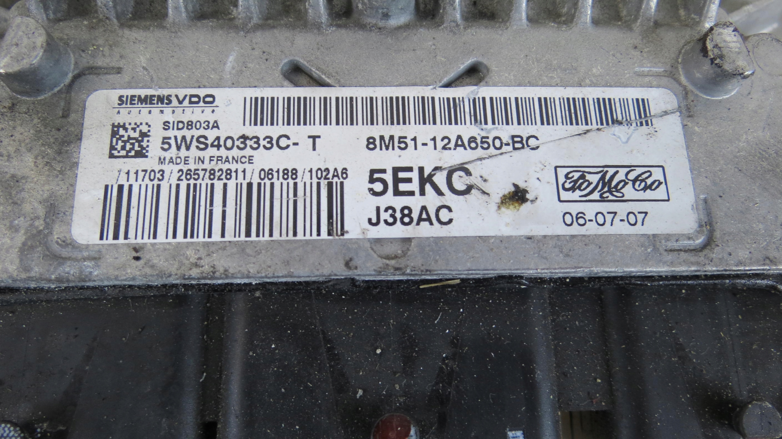 FOCUS MK II 1.6TDCI STEROWNIK SILNIKA 5WS40333C-T 8M51-12A560-BC 5EKC J38AC