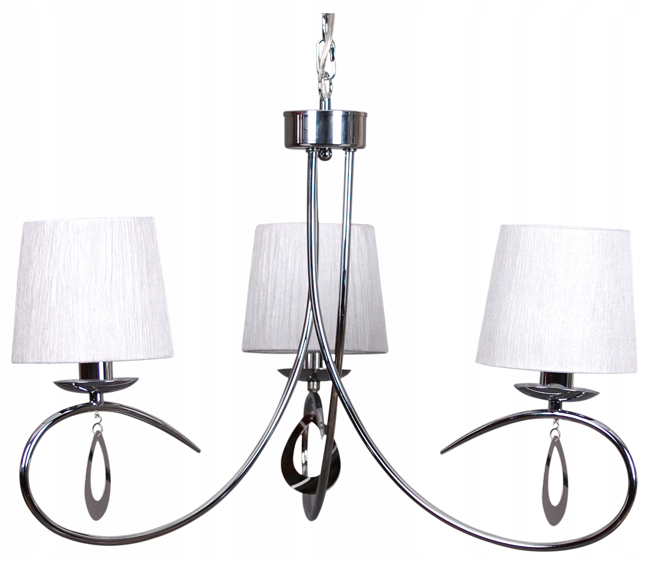 Chromovo-bílý lustr 3X40W E14 Arnika Candellux