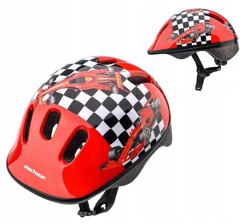 Kask rowerowy dziecięcy regulowany Meteor KS06 r.XS 44-48cm Race Team