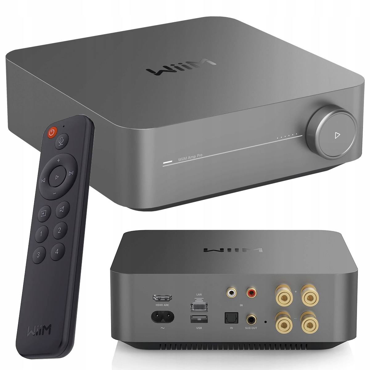WiiM Amp Pro Integrovaný sieťový zosilňovač Hi-Res Hdmi Arc Wi-Fi 6 Dac