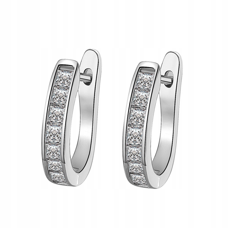 

Kolczyki srebrne Angielskie błyszczące cyrkonie