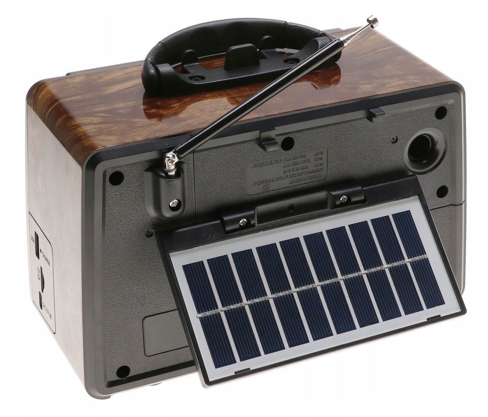 Radio Retro PRZENOŚNE SOLARNE Głośnik Bluetooth Solar USB MP3 TF 4230 Model 151
