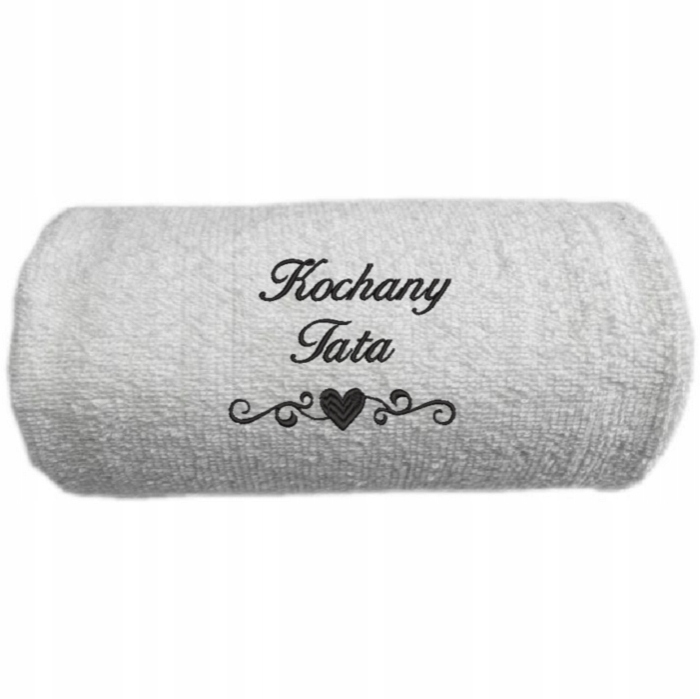 

Ręcznik z haftem 50x100 cm Na Dzień Taty Ojca Love