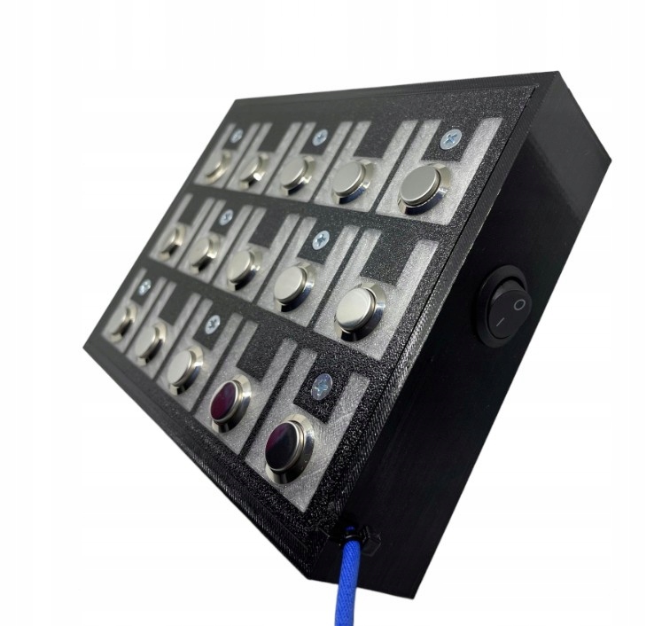 Button Box symulator Euro Truck Assetto Power Button Panel przyciski guziki