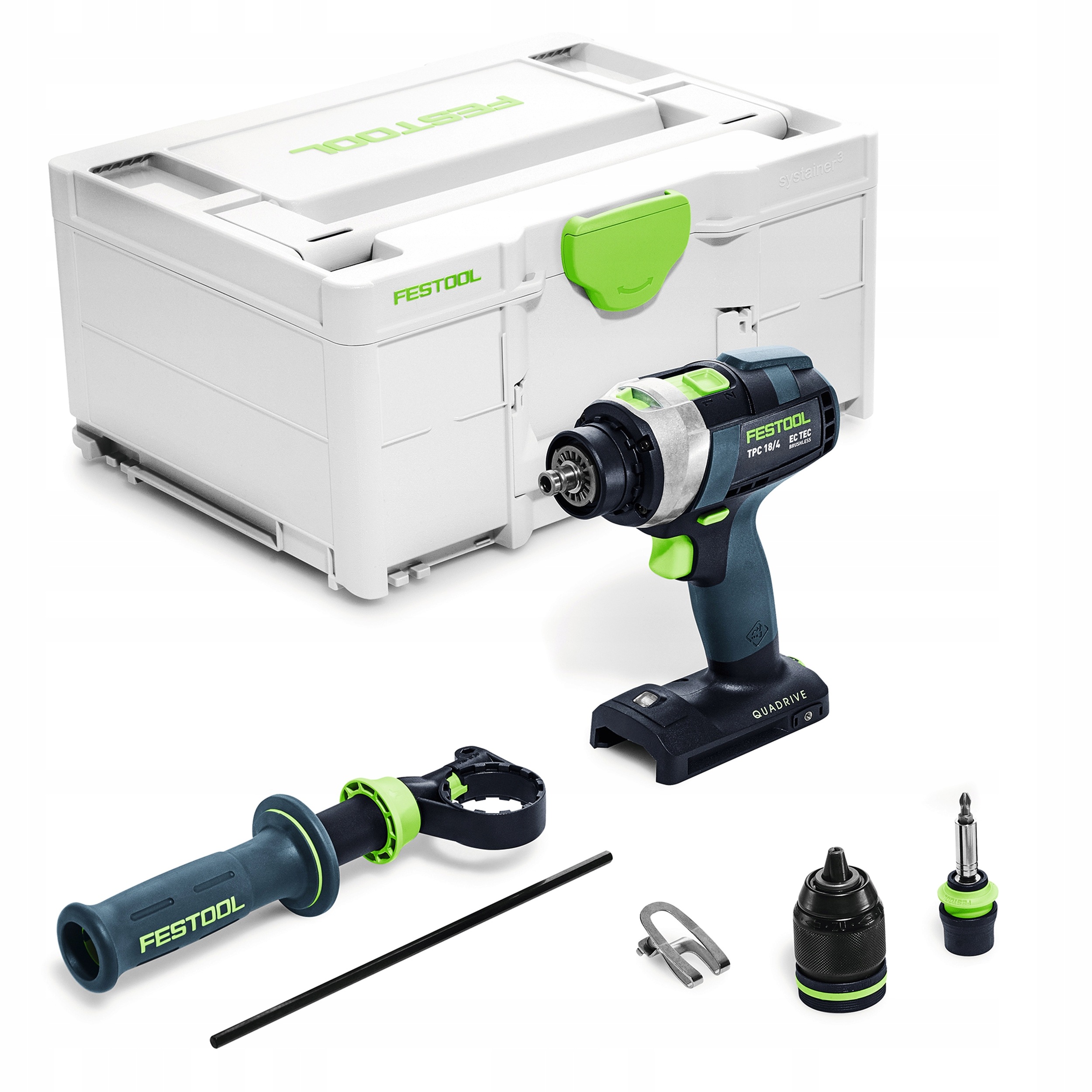 Festool Wiertarko-Wkrętarka Udarowa Akumulatorowa Quadrive Tpc 18/4 I-Basic