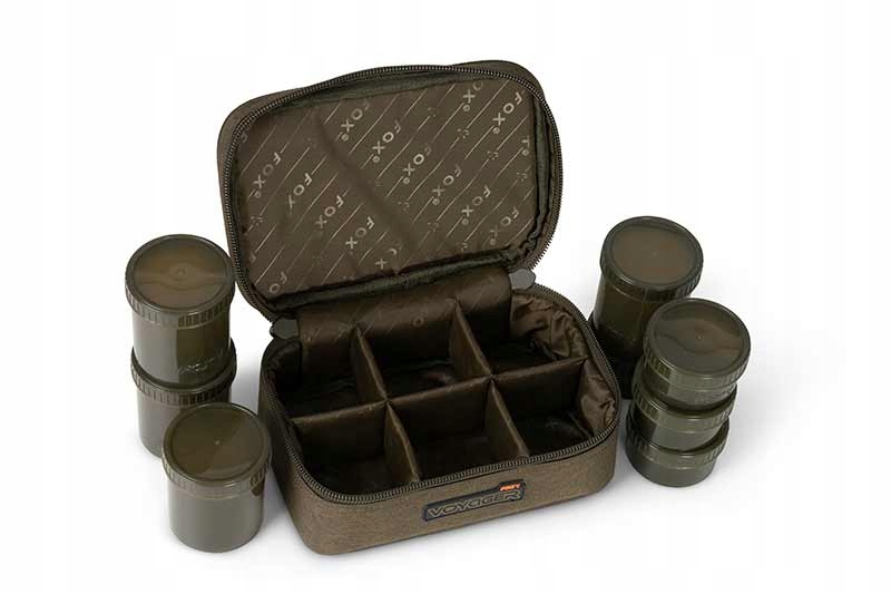 Kuferek Voyager 8 Pot Hookbait Case Fox