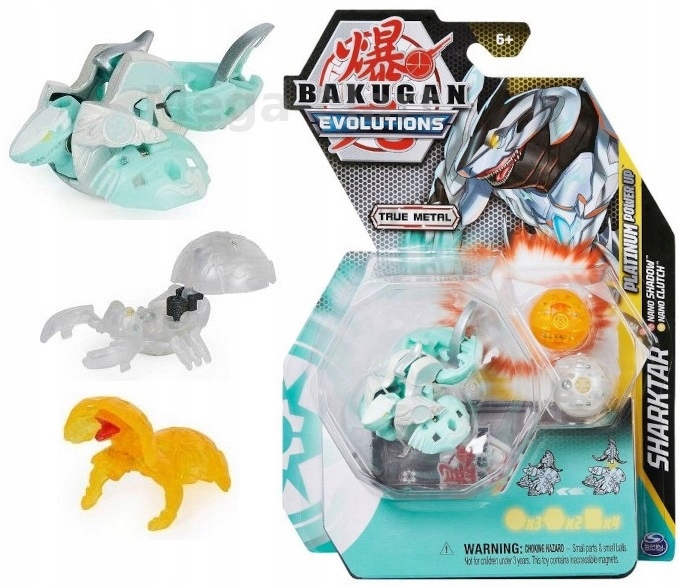 

Bakugan Evolutions Platinum Metal 3 szt Sharktar