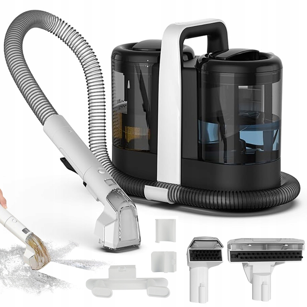 Odkurzacz Piorący 600W Z Dwoma Zbiornikami Na Wodę I Wysoką Mocą Ssania