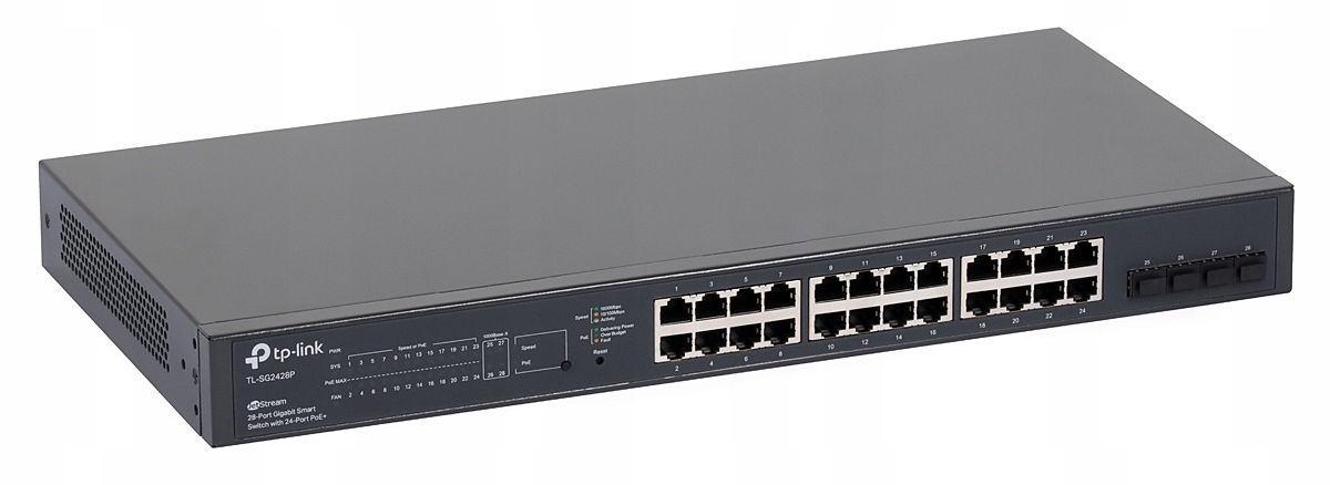 Switch PoE 24xGbE 4xSFP TL-SG2428P 250W TP-Link