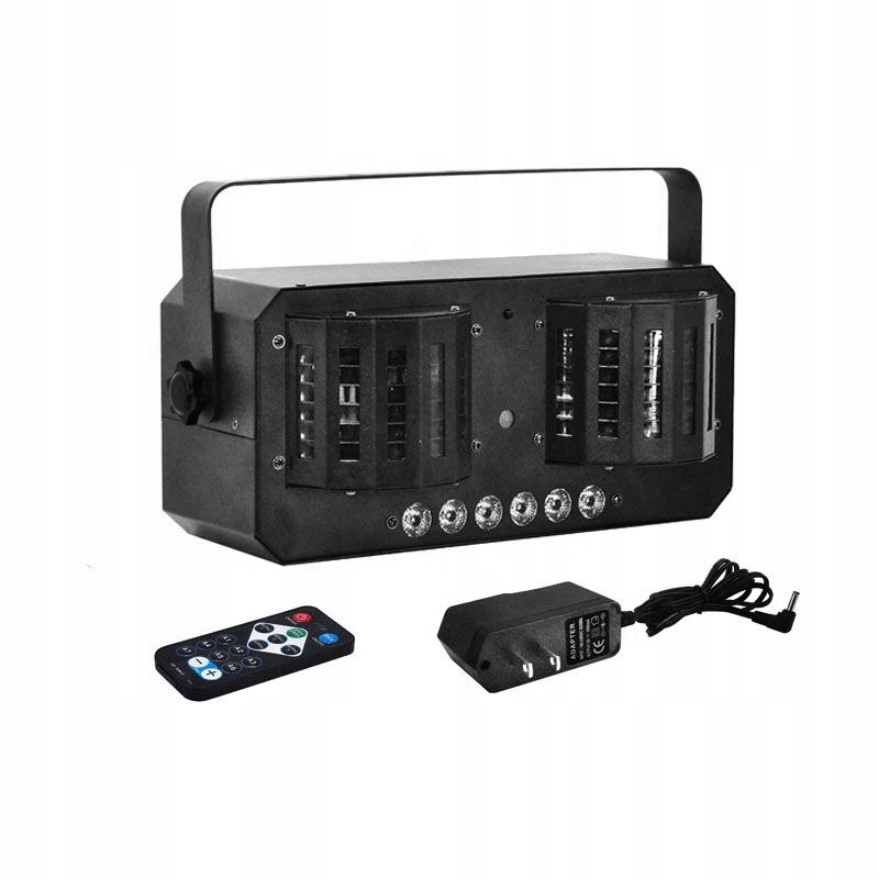 MULTIEFEKT ŚWIETLNY LED DISCO LASER STROBOSKOP LIGHT4ME DERBY MIX + PILOT Model Derby Mix Strobo Laser