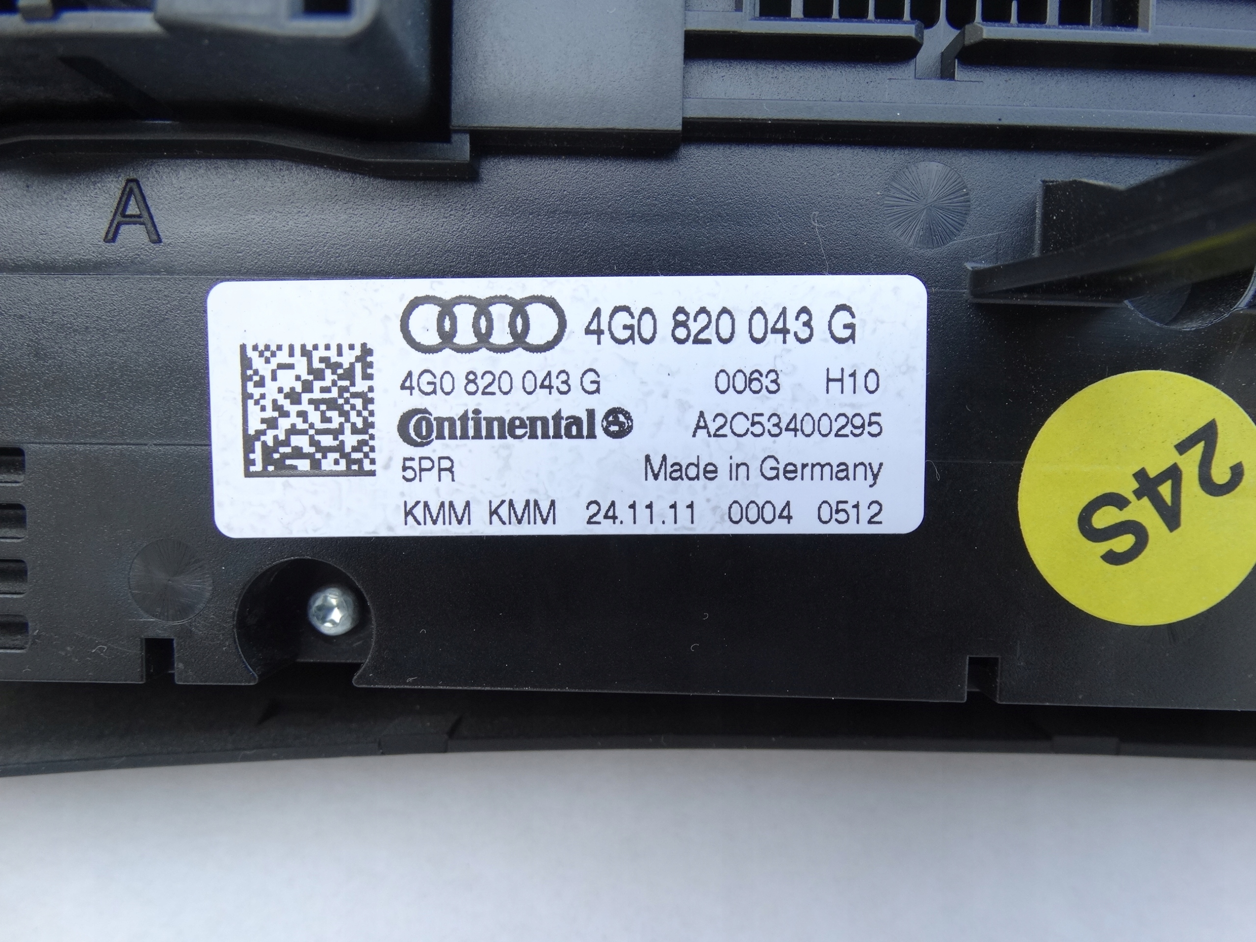 AUDI A6 C7 A7 Unite commande clima KLIMY Bouches buses 4G0820043G EUROPA Original