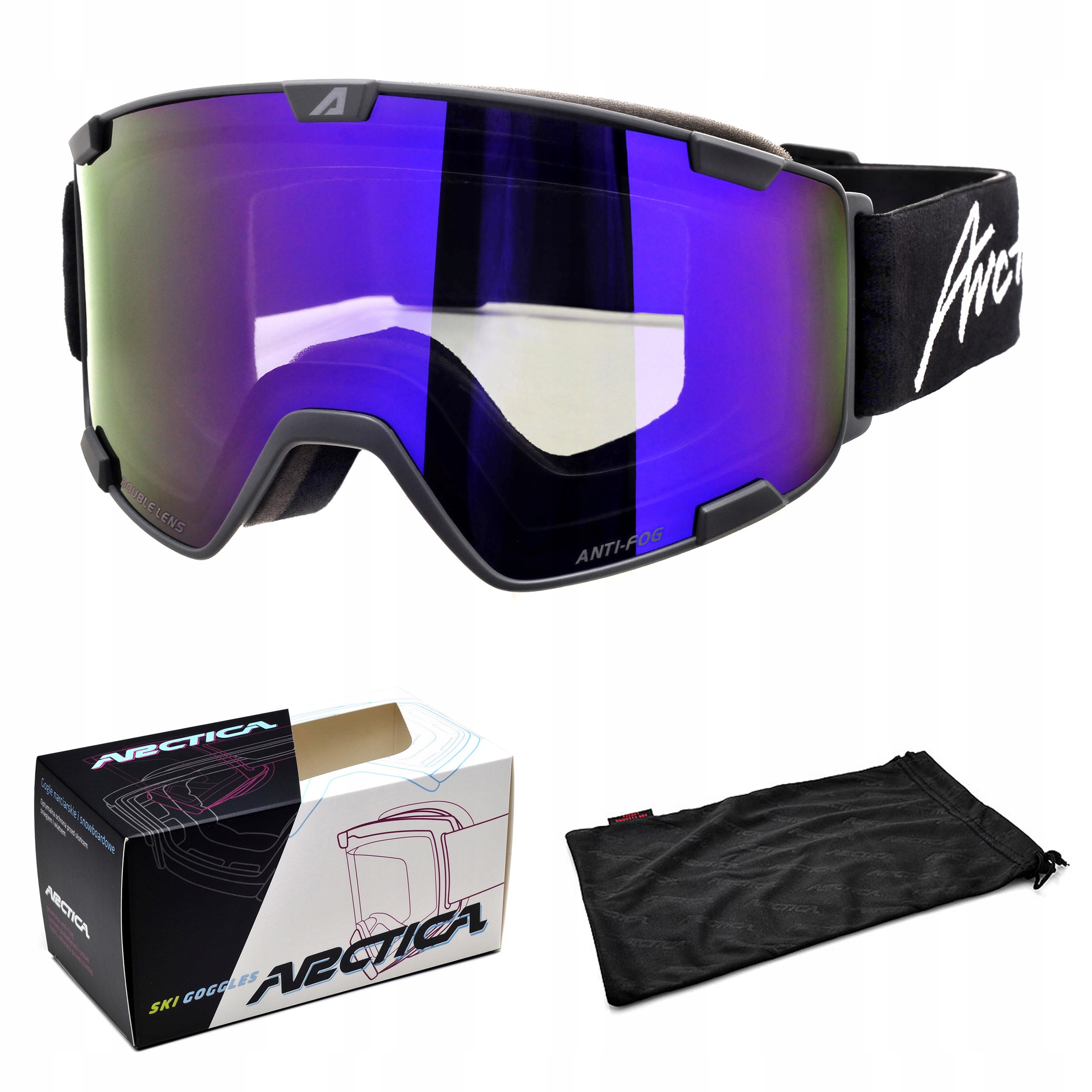 Lyžařské Brýle S Dvojitým Sklem A Povrchovou Úpravou Revo, Nepárové Arctica G-107D