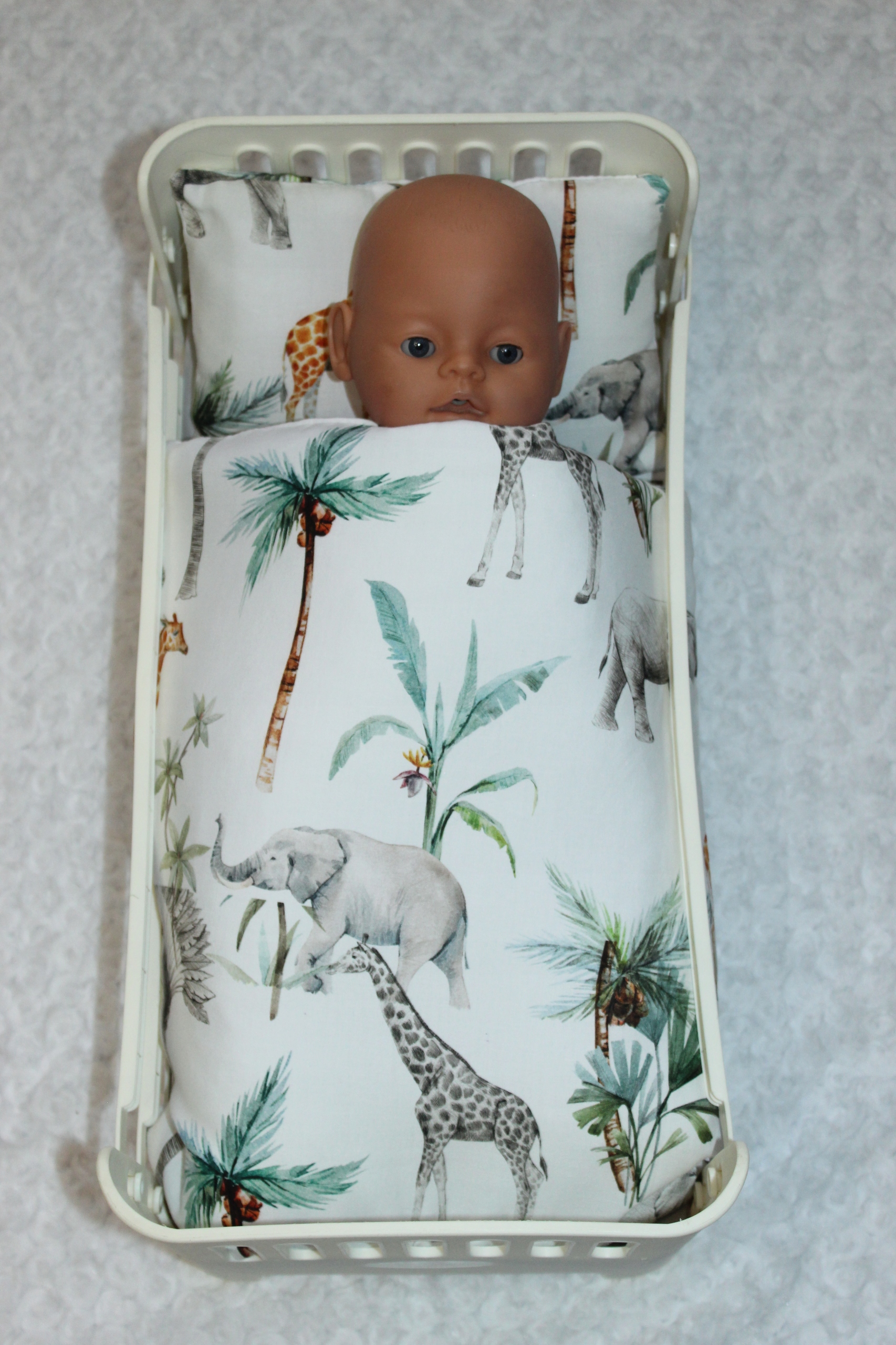 POŚCIEL DLA LALKI 3-elementy SAFARII Kod producenta GOSIA BEM