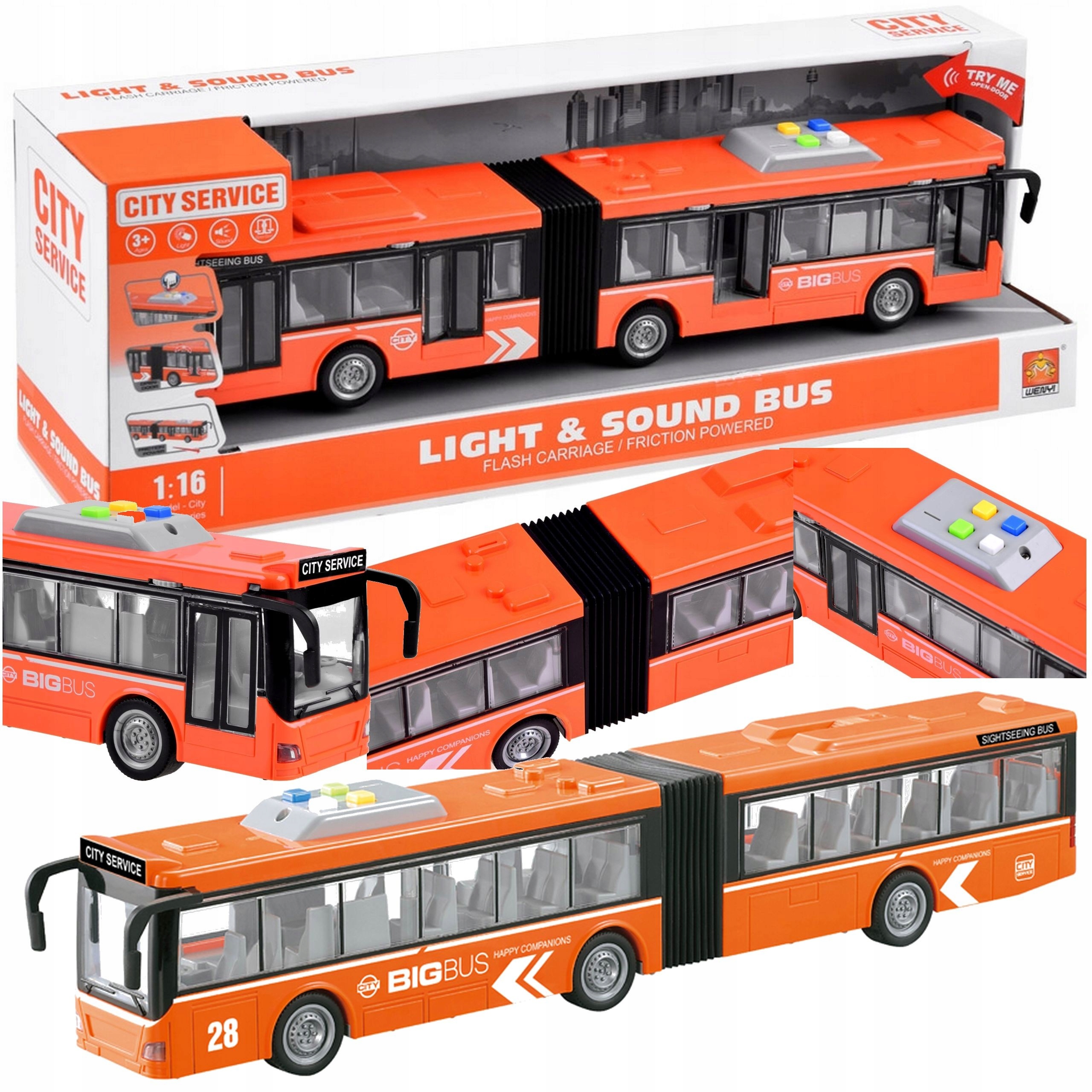 

Duży miejski autobus przegubowy 46 CM City