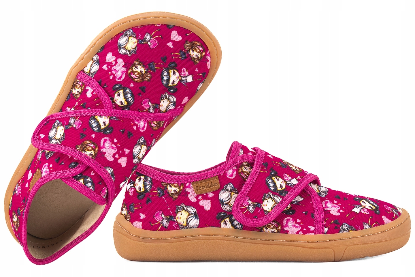 Froddo G1700408-13 Barefoot Półbuty Tekstylne Kapcie Trampki 23 Fuksja