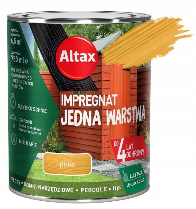 IMPREGNAT JEDNA WARSTWA DO DREWNA I BETONU PINIA