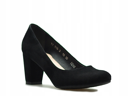 Klasické lodičky Arka BI5450/26 Černý semiš 39