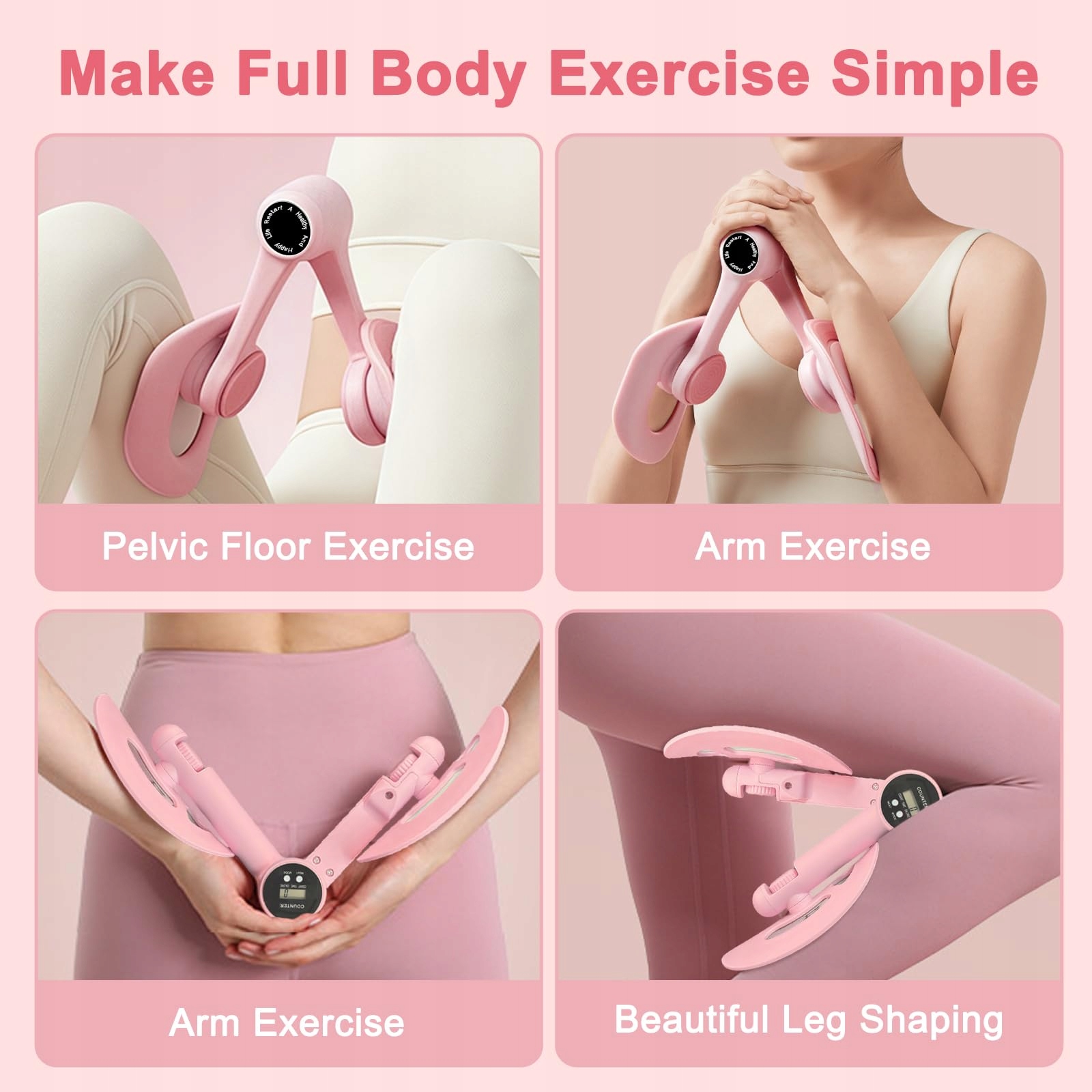 FLINTRONIC Trener Uda 360° Trener Mięśni Kegla Zestaw z Gumą Oporową — miniatura 4