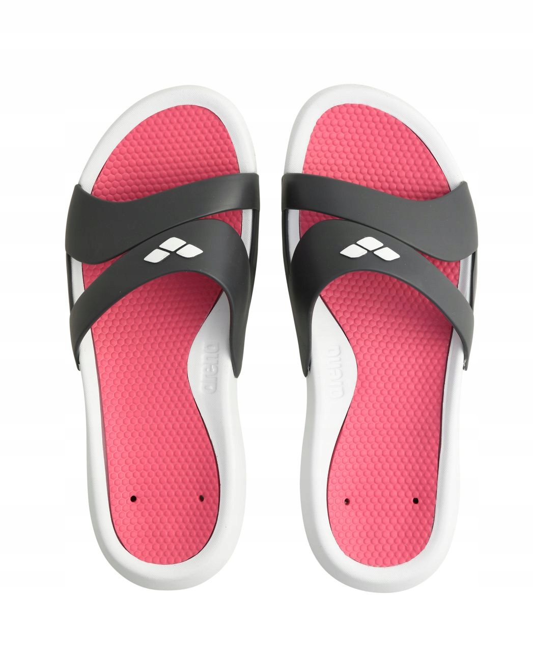 Klapki Arena Arena Nina Woman Hook 37 White-dark_grey-magenta