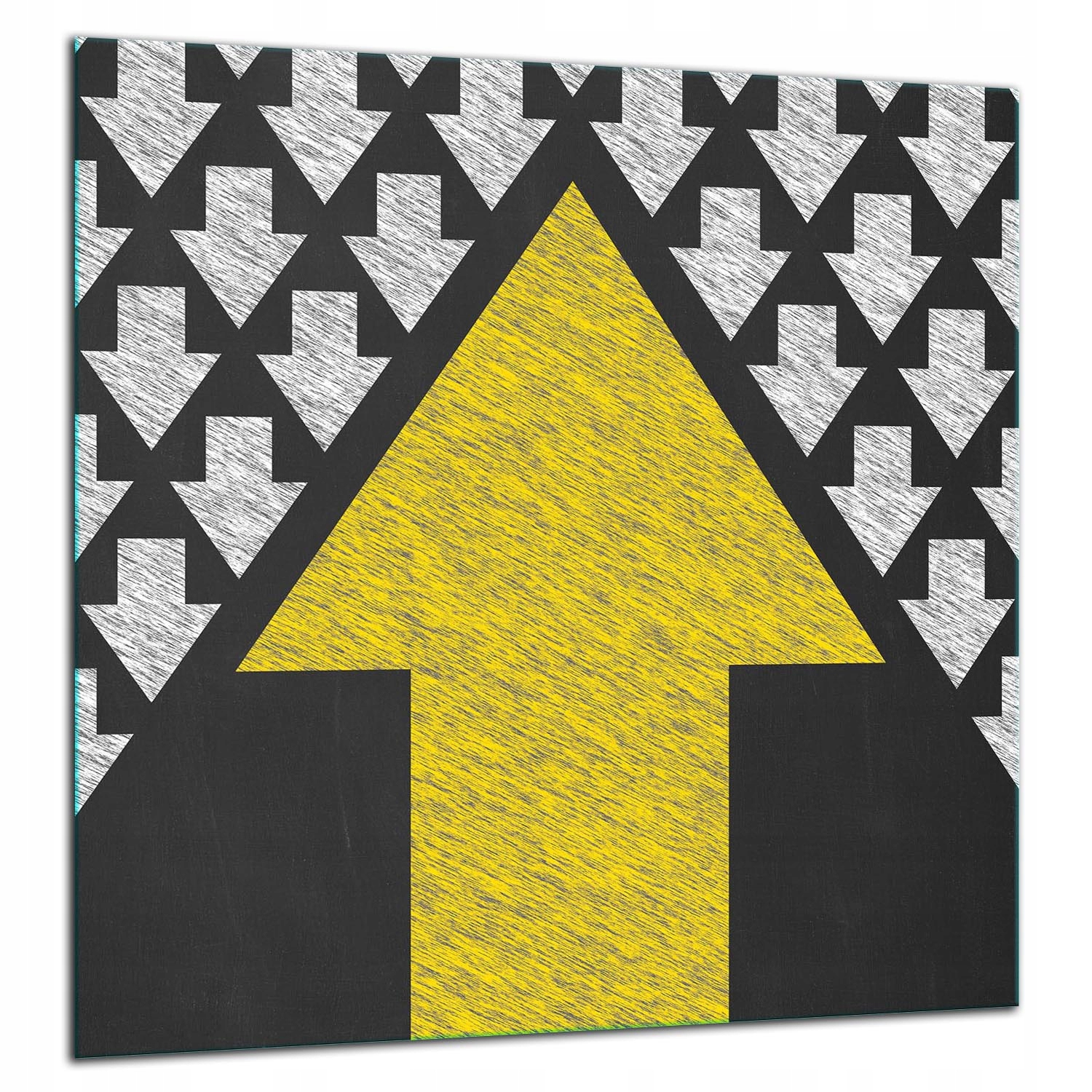 Skleněná Ochranná Deska Panel Lepidlo 60x65 Vzor