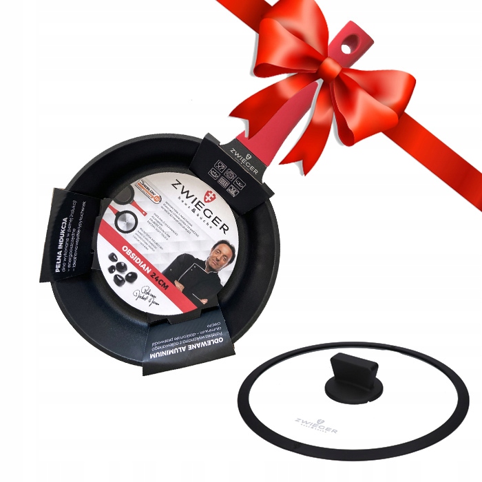 

Patelnia Zwieger Obsidian czarna 24 cm pokrywka