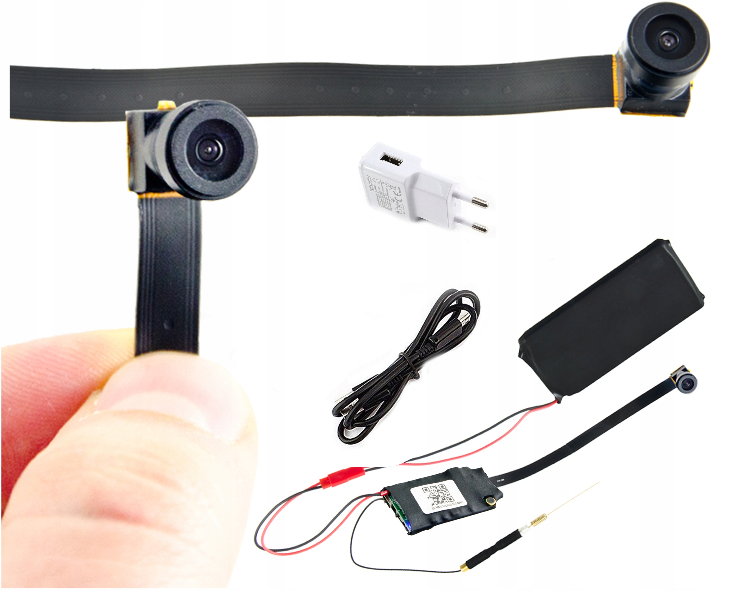 Skrytá Mini Malá Ip Kamera WiFi Detekcia Full Hd Špionážna Android Ios