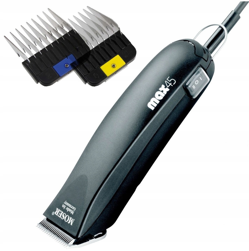 

Maszynka Moser 1245 Max 45 ostrze 1mm, 2 nakładki