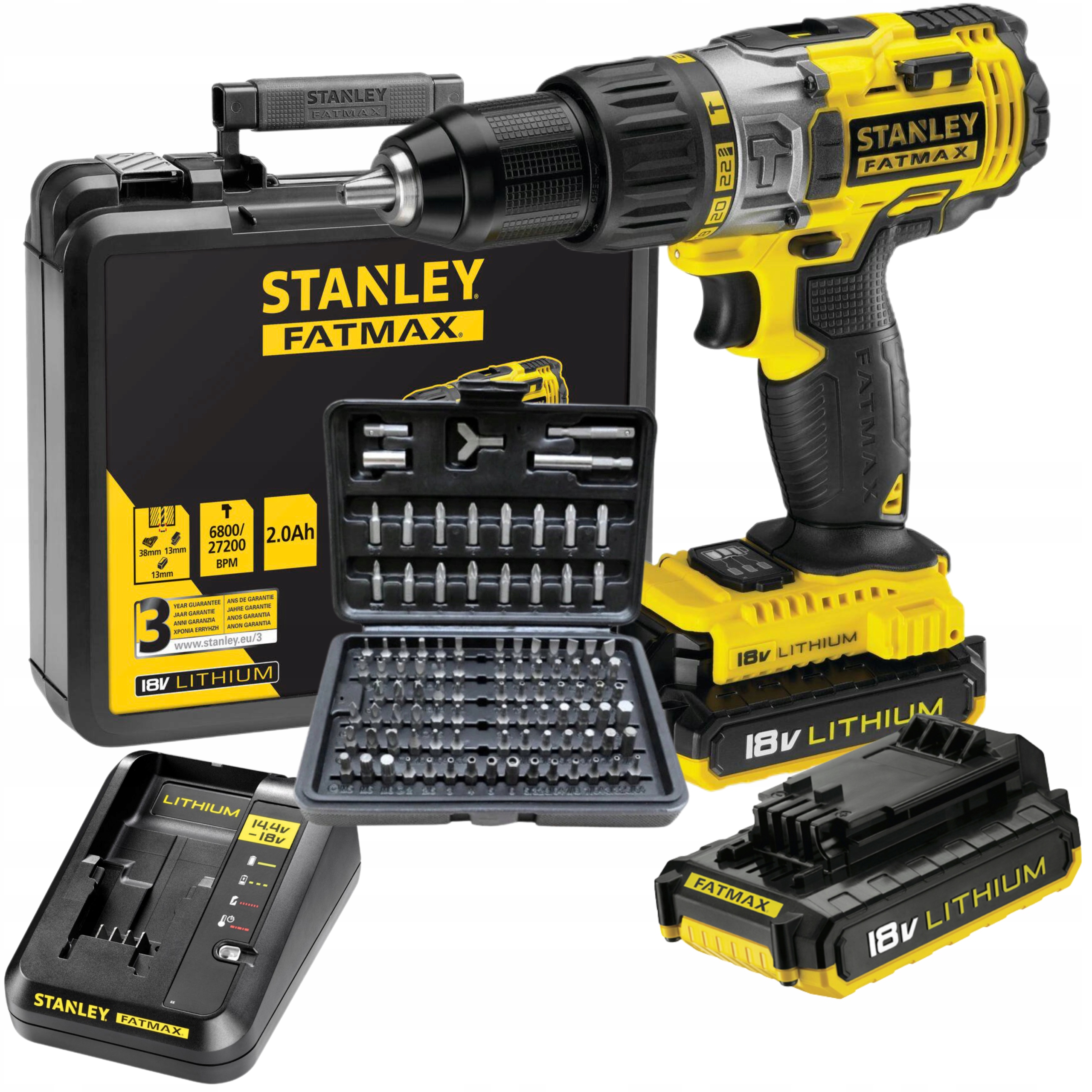 

FMC625D2 Wiertarko-wkrętarka Z Udarem 18V 2Ah+BITY