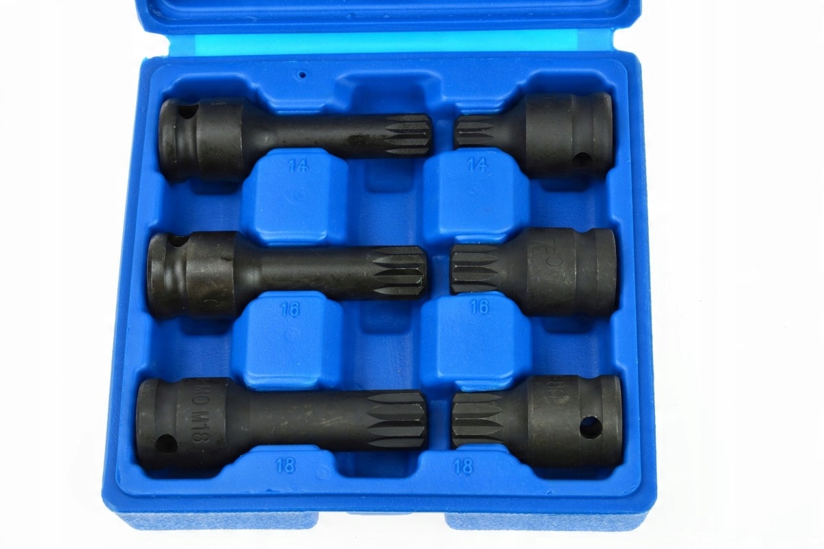 

Klucze Udarowe Spline 1/2 M14-M18 6el Vw Golf Geko