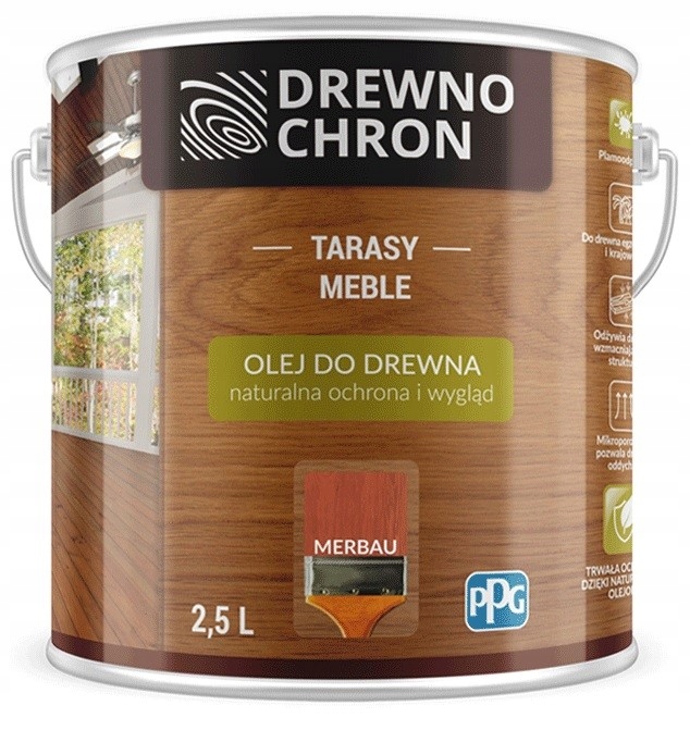 Olej do drewna 2,5l merabu drewnochron