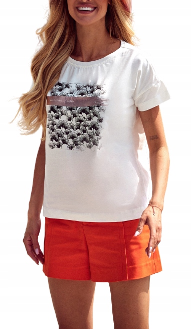 

Bluzka Latynka T-shirt luźna krótki rękaw 38-44
