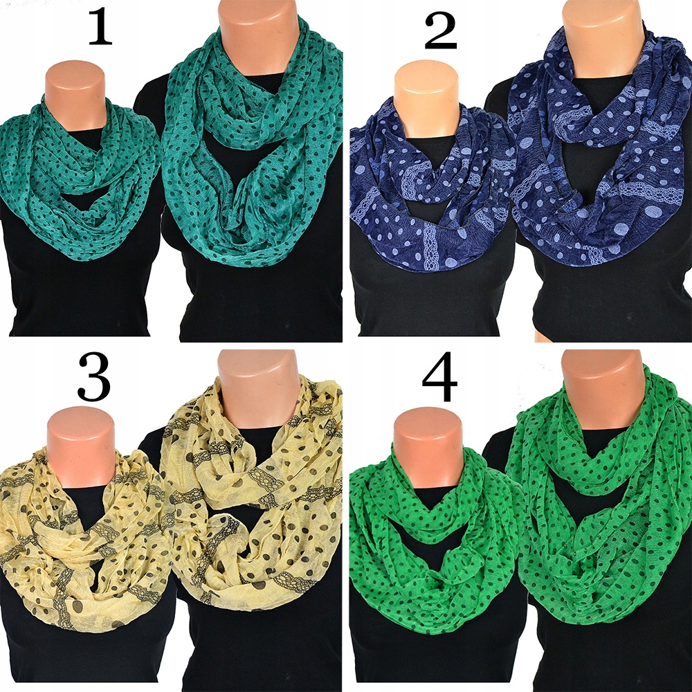 Modny Cieńki Lekki KOMIN Kominek SZAL TUBA Marka inna