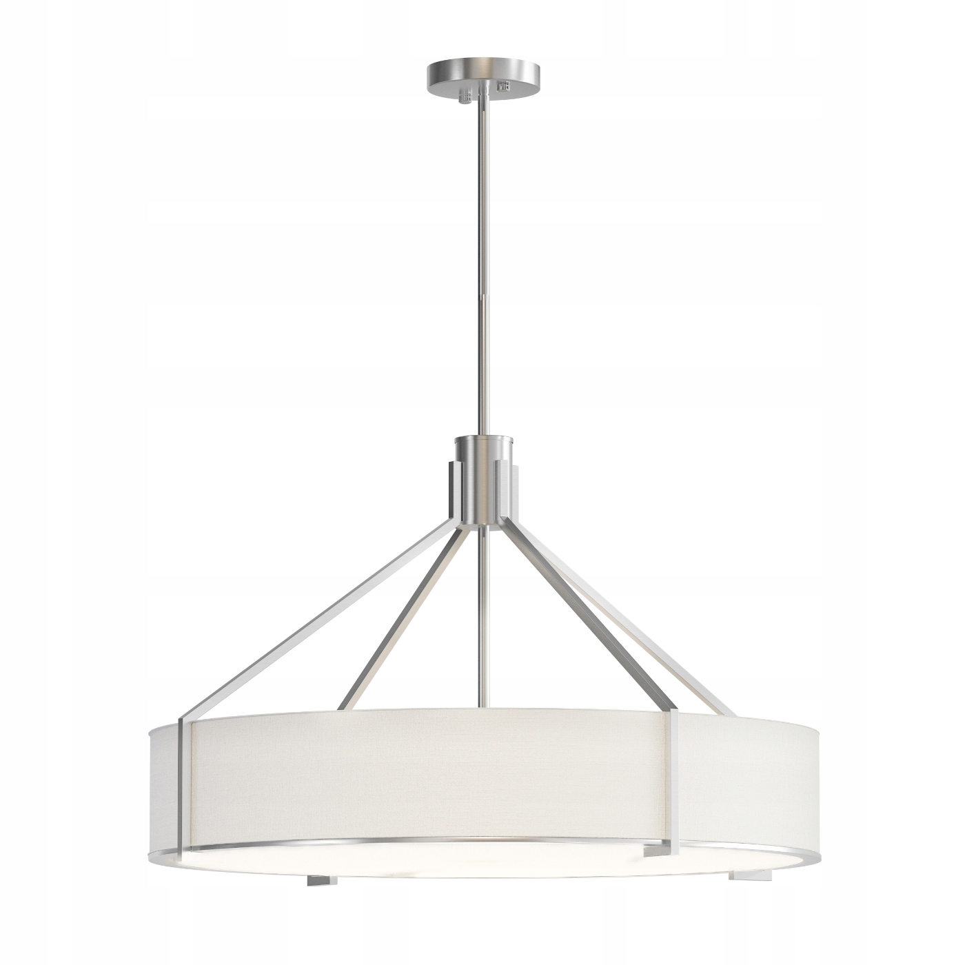 Stropní osvětlení Doretto Satin Nikl 70 lustr se stříbrným kováním