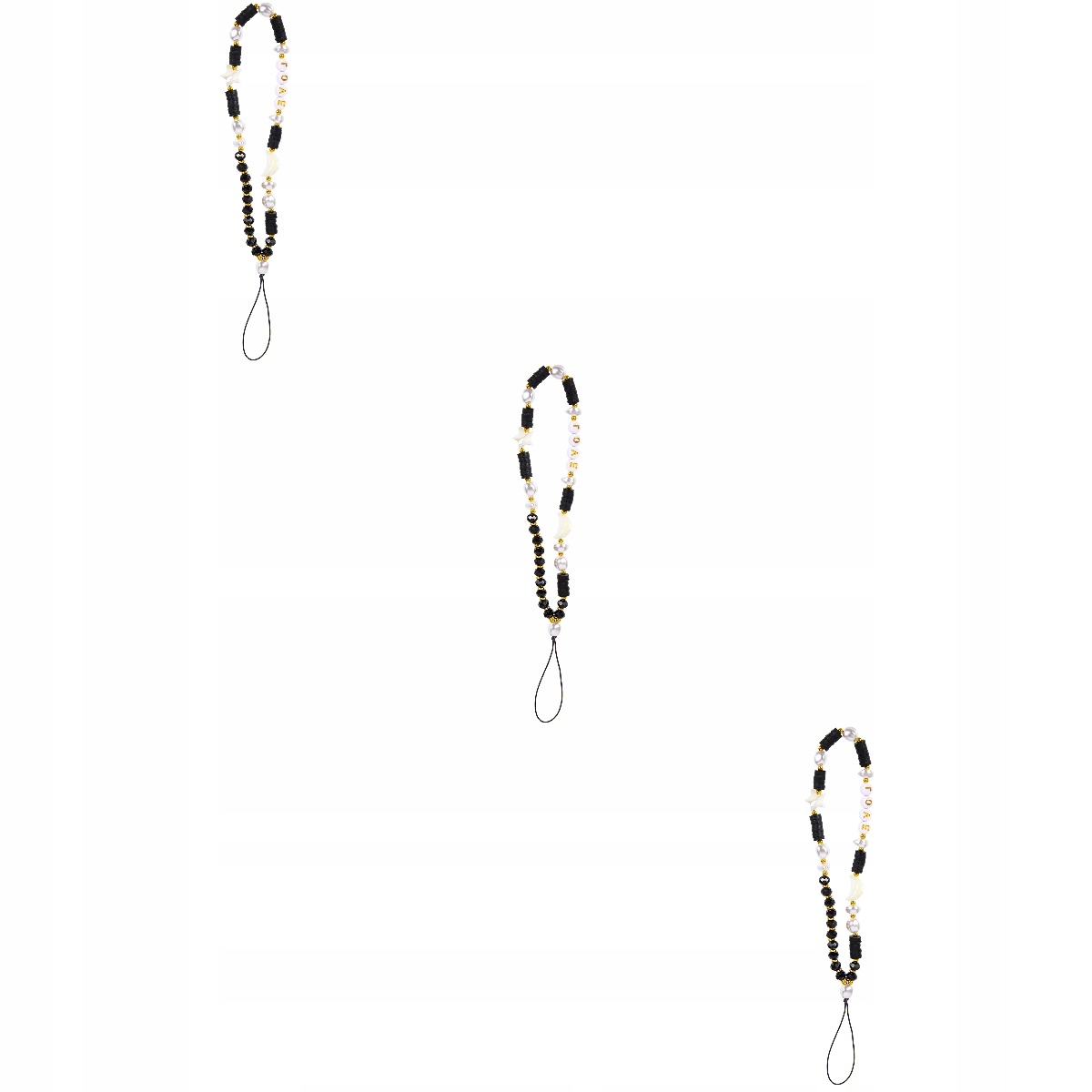 ŁAŃCUCH DO TELEFONÓW KOMÓRKOWYCH STAR MOON MĘSKI 3 SZT Materiał dominujący inny