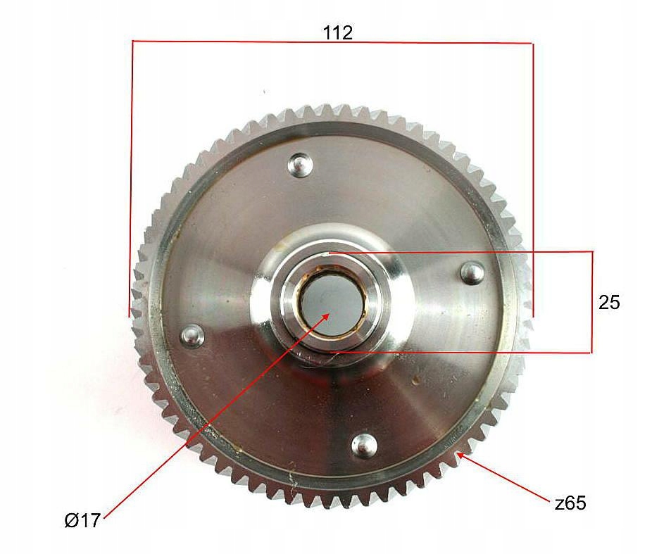 SPRZEGLO kosz sprzegla SIMSON S51 SR50 kolo walu Part number 0732