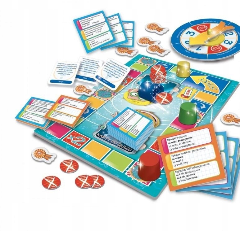 Gra do Nauki Ciała Człowieka Planszówka Edukacyjna Rozowjowe Gry Planszowe