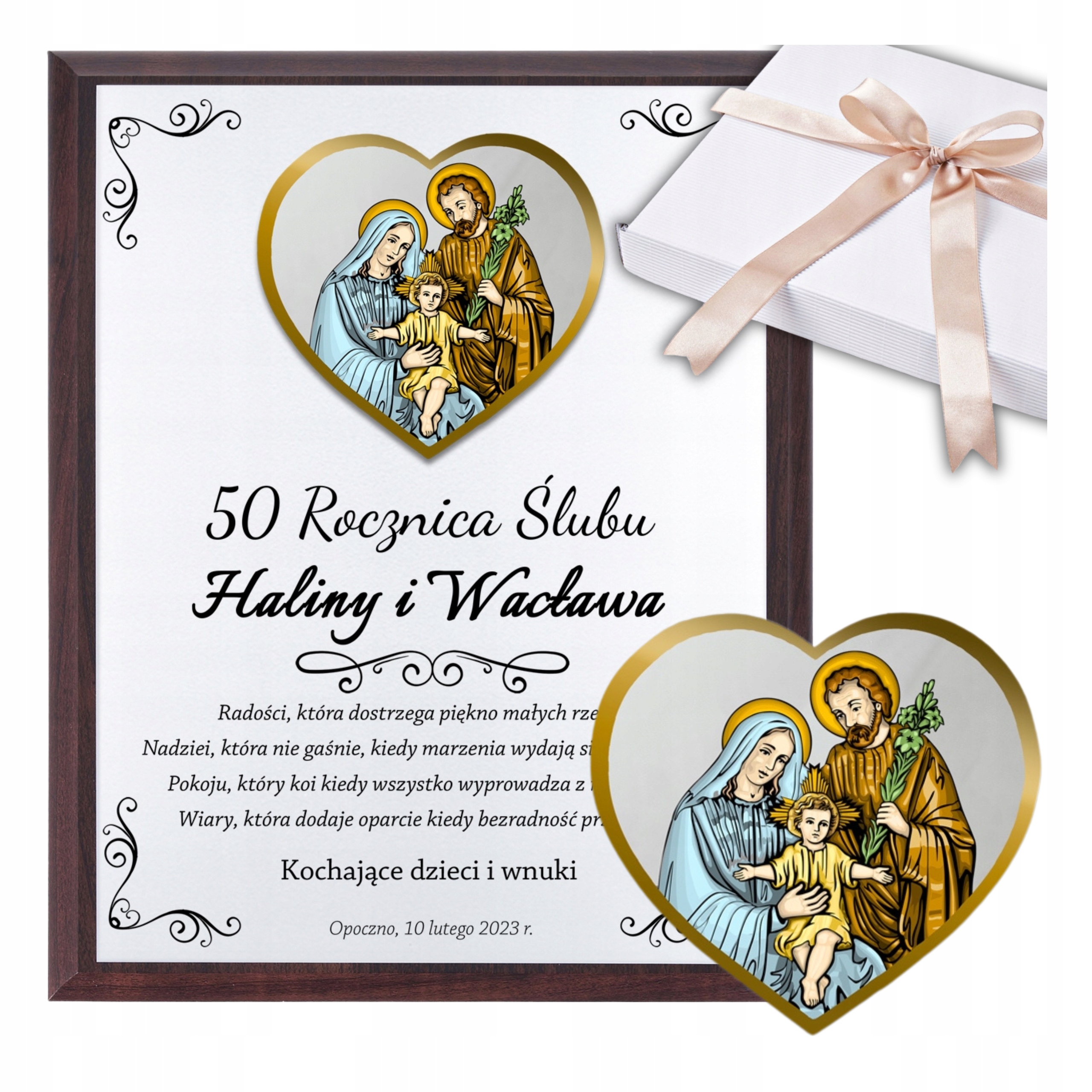 Rocznica Ślubu Jubileusz 10 25 40 45 50 Pamiątka W Ozdobnym Pudełku