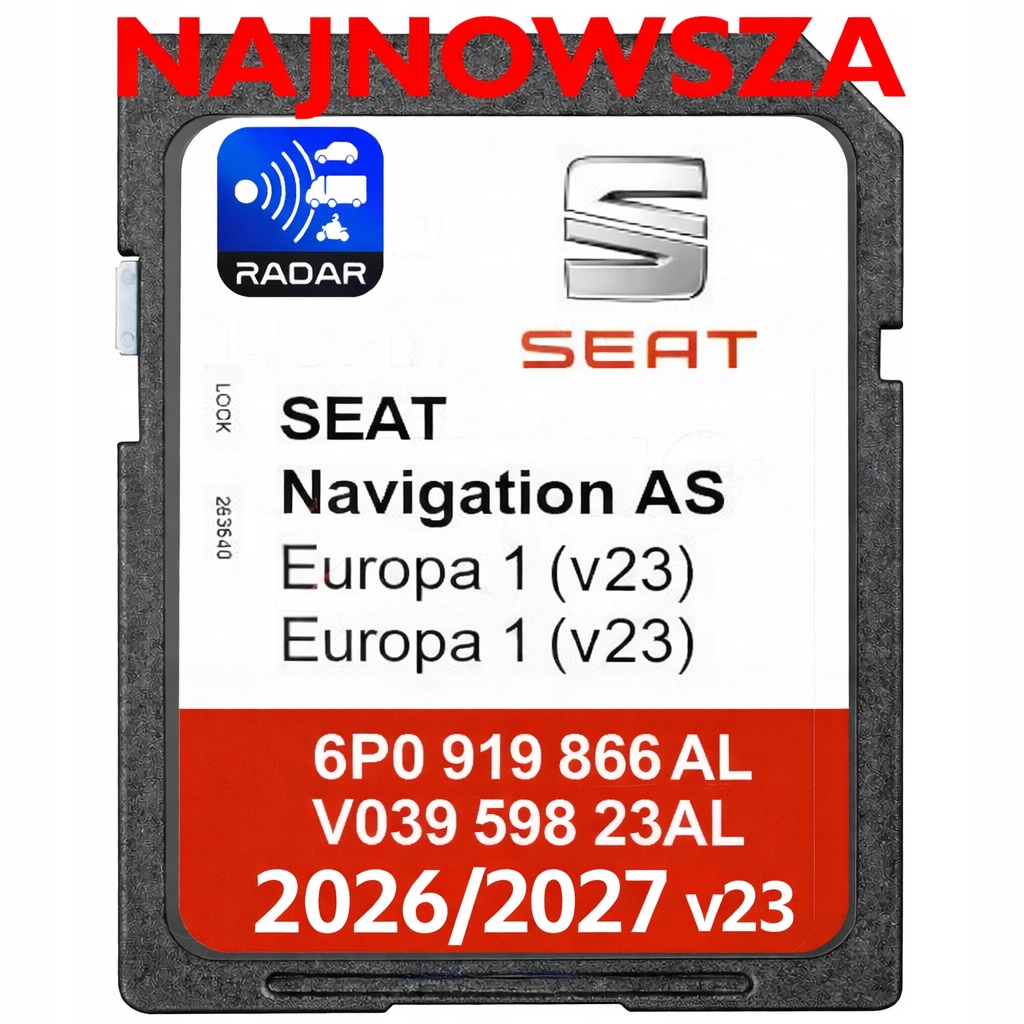 Gps Karta Mapa Seat 2026/2027 As V23 Ateca Arona Ibiza Leon Toledo Europa